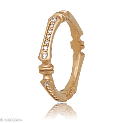 Gremlin-Baby Alliance in Rotgold, mit einer Ringbreite von 3.7mm und einer Ringgrösse von 52