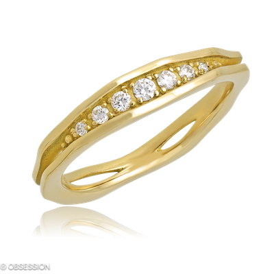 Himalaja Alliance in Gelbgold, mit einer Ringbreite von 4.2mm und einer Ringgrösse von 52