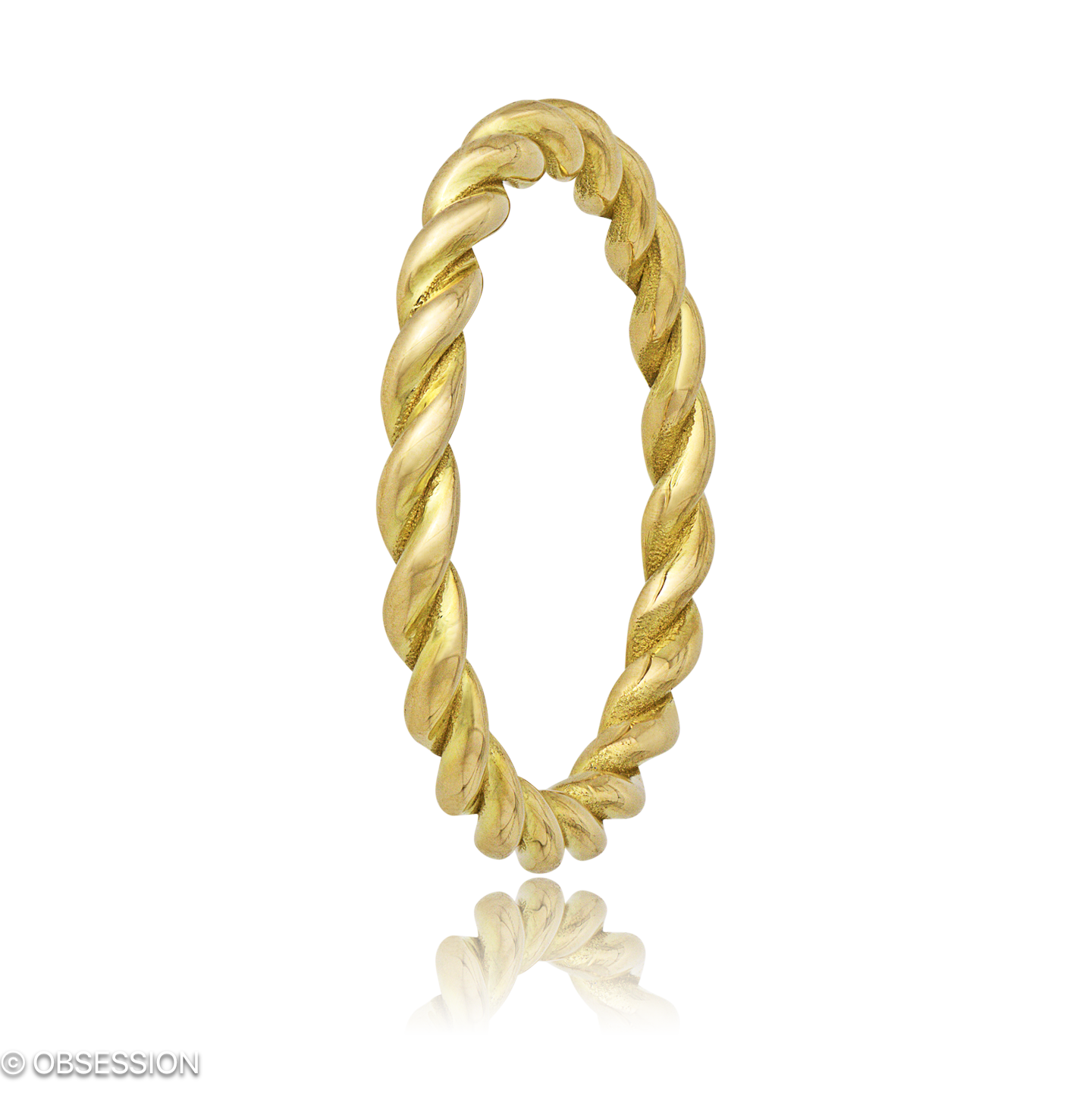 Kordelring Alliance in Gelbgold, mit einer Ringbreite von 2.2mm und einer Ringgrösse von 52