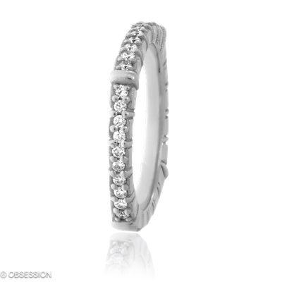 Matrix Alliance in Weissgold, mit einer Ringbreite von 3mm und einer Ringgrösse von 52