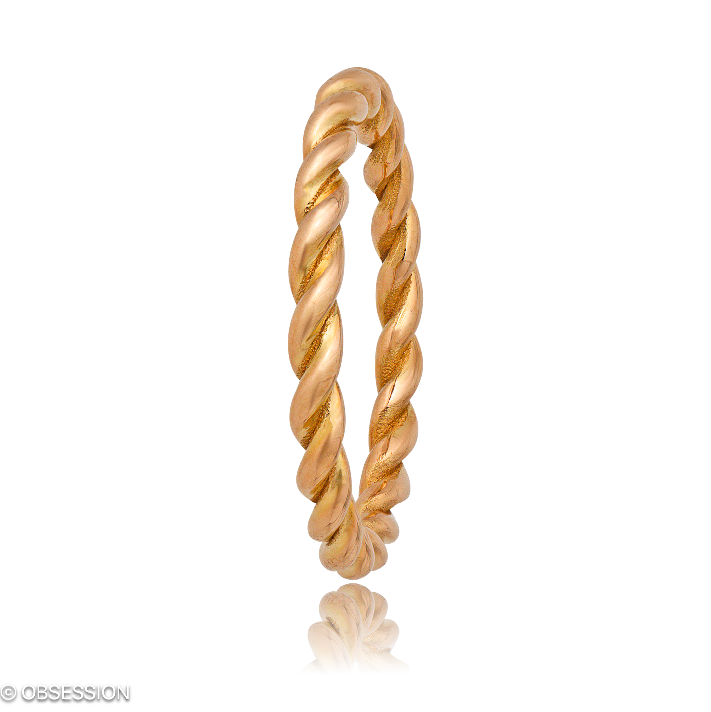 Kordelring Alliance in Rotgold, mit einer Ringbreite von 2.2mm und einer Ringgrösse von 52