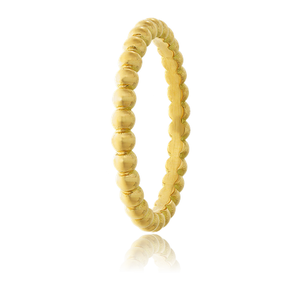 Point Alliance in Gelbgold, mit einer Ringbreite von 2.3mm und einer Ringgrösse von 52