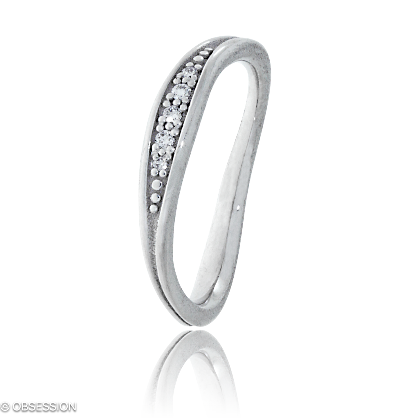 Mermaid Alliance in Weissgold, mit einer Ringbreite von 3.4mm und einer Ringgrösse von 52