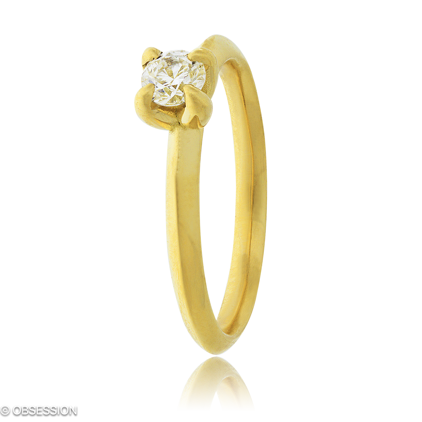 Solitaire, Trinity mit Brillant