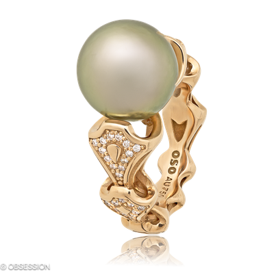Cocktailring, Eternity mit Tahitiperle