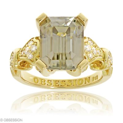 Cocktailring Eternity in Gelbgold mit 36 Brillant FG, vs1-vs2