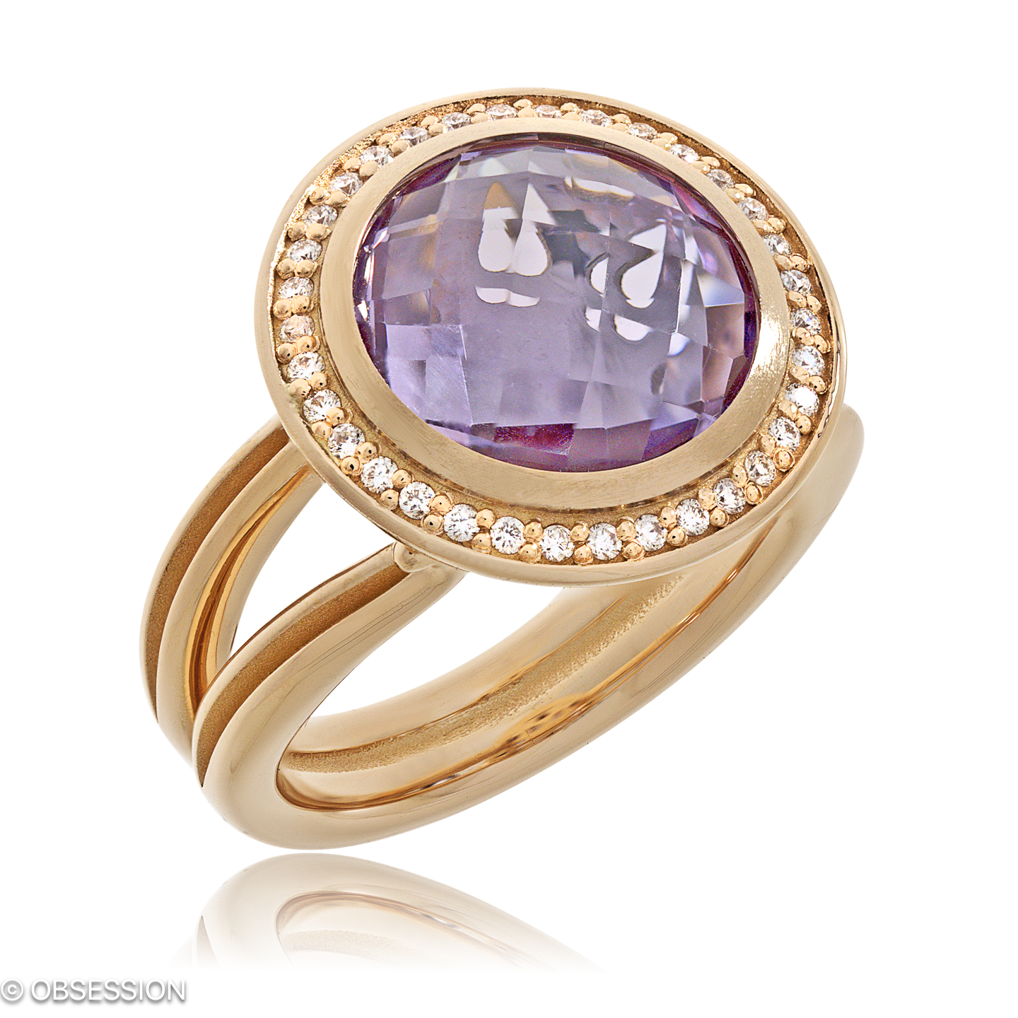 Fatima Cocktailring in Rotgold, mit einer Ringbreite von 16.7mm und einer Ringgrösse von 52