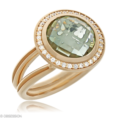 Fatima Cocktailring in Rotgold, mit einer Ringbreite von 19mm und einer Ringgrösse von 52