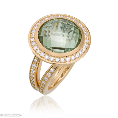 Fatima Cocktailring in Rotgold, mit einer Ringbreite von 19mm und einer Ringgrösse von 52