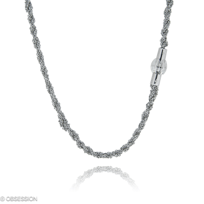 Anhänger mit Kette Gremlin in Weissgold mit 5 Brillant FG, vs1-vs2