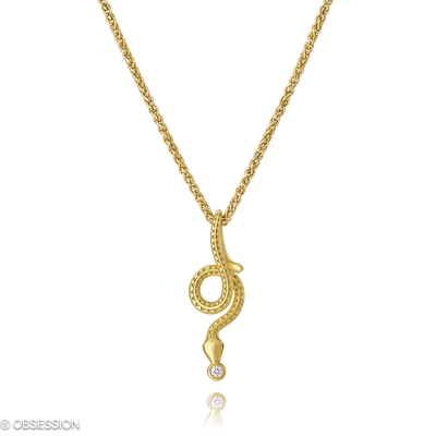 Ottergold Anhänger mit Kette in Gelbgold, mit einer Länge von 420mm.