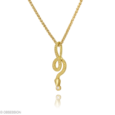 Anhänger mit Kette Ottergold in Gelbgold mit 1 Brillant H si