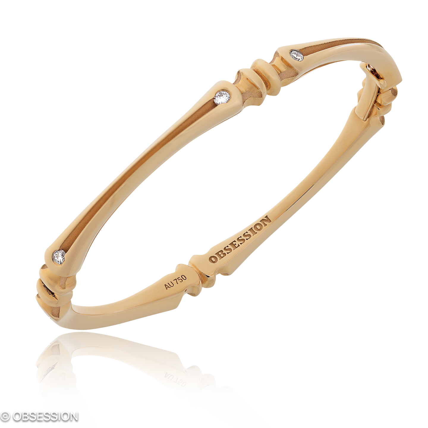 Gremlin Armreif in Rotgold, mit einer Breite von mm, geeignet für einen Armumfang von 165mm.