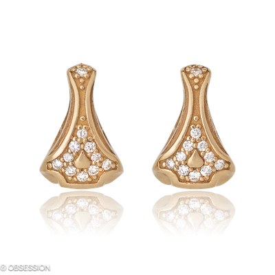 Ohrstecker Eternity in Rotgold mit 24 Brillant H si