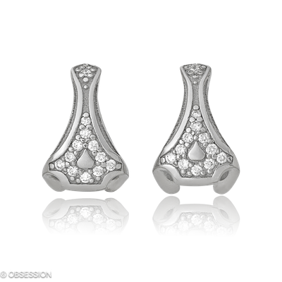 Ohrstecker Eternity in Weissgold mit 24 Brillant FG, vs1-vs2