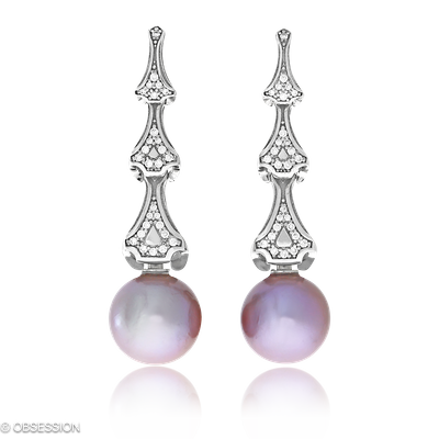 Eternity Ohrhänger in Weissgold