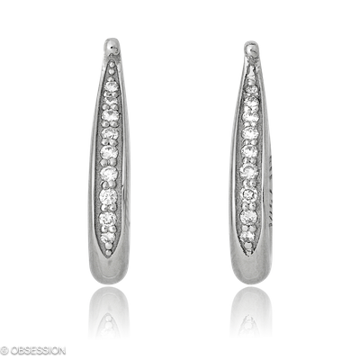 Kreole Fatima in Weissgold mit 18 Brillant FG, vs1-vs2