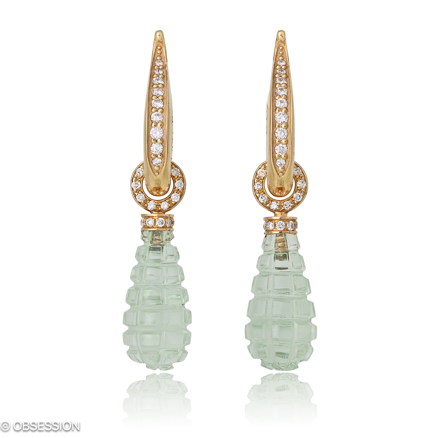 Fatima Kreole mit Einhänger in Rotgold