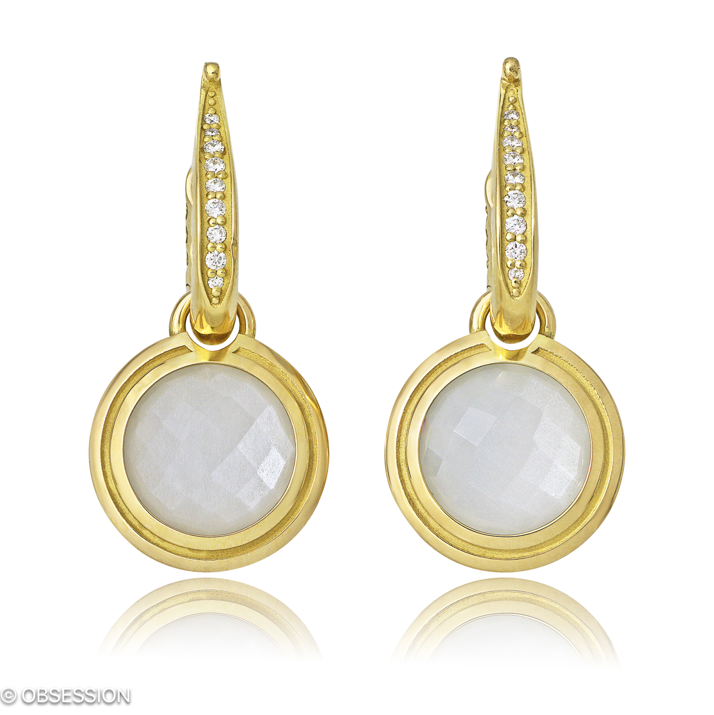 Fatima Kreole mit Einhänger in Gelbgold