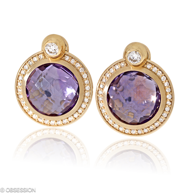 Fatima Ohrstecker mit Einhänger in Rotgold