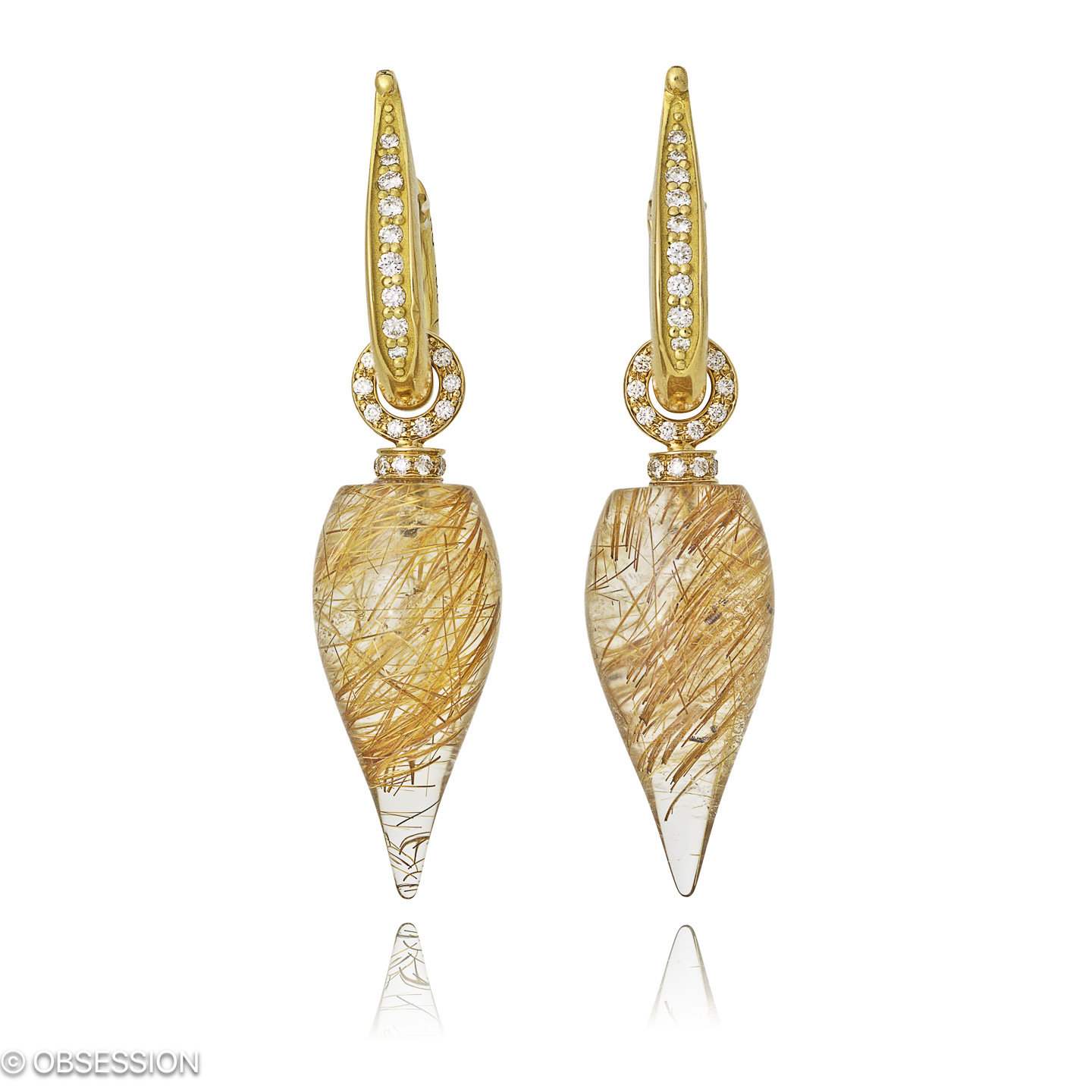 Fatima Kreole mit Einhänger in Gelbgold