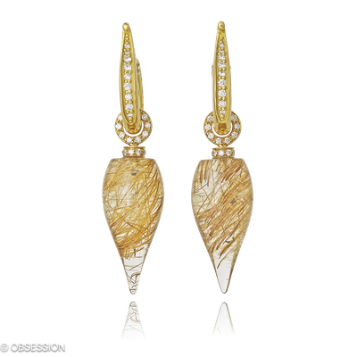 Fatima Kreole mit Einhänger in Gelbgold