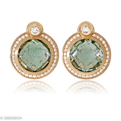 Fatima Ohrstecker mit Einhänger in Rotgold