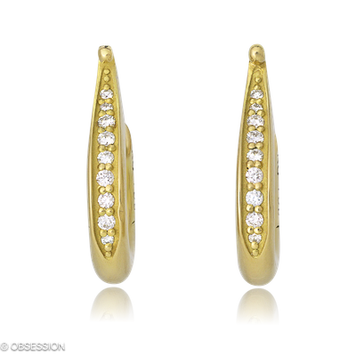 Kreole Fatima in Gelbgold mit 18 Brillant FG, vs1-vs2