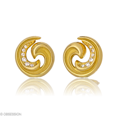 Gipsy Ohrclip in Gelbgold