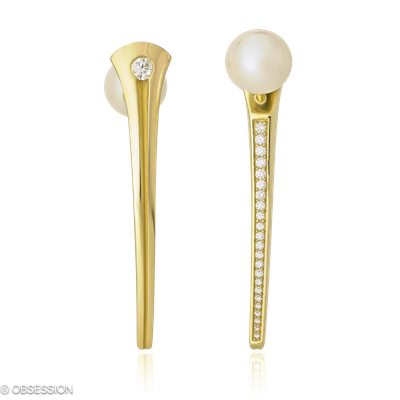 Gremlin Ohrstecker in Gelbgold