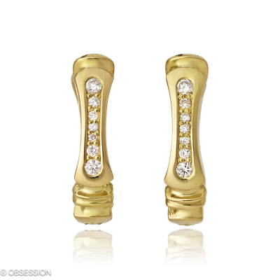 Kreole Gremlin in Gelbgold mit 18 Brillant H si
