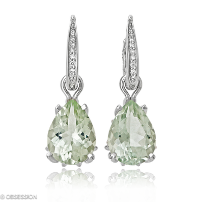 Gremlin Kreole mit Einhänger in Weissgold