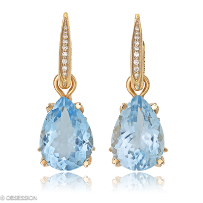 Gremlin Kreole mit Einhänger in Rotgold