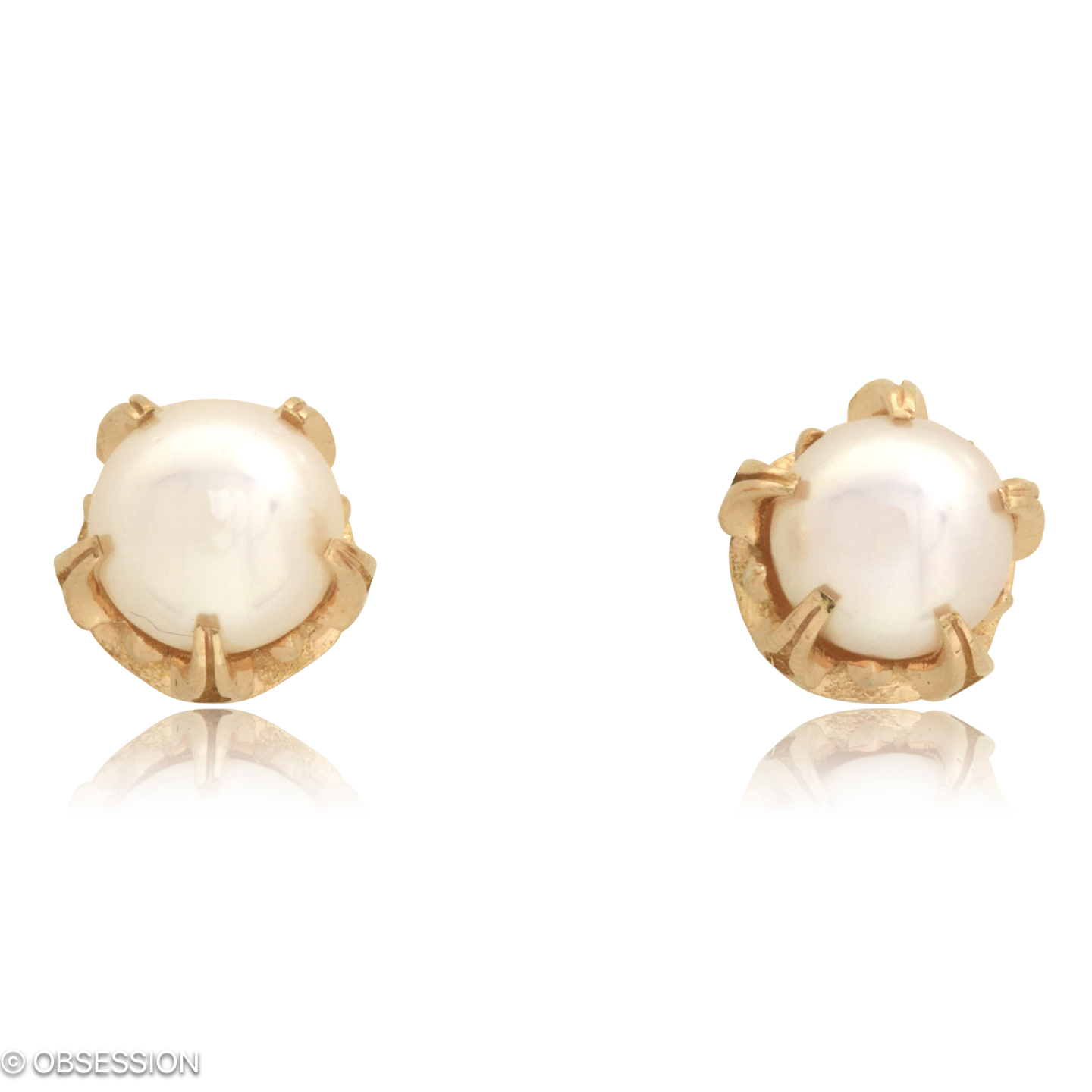 Gremlin-Baby Ohrstecker in Rotgold