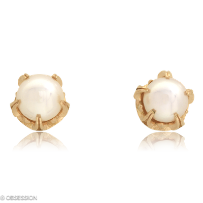 Gremlin-Baby Ohrstecker in Rotgold