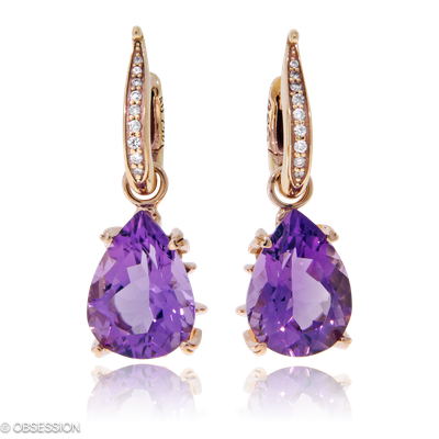 Gremlin Kreole mit Einhänger in Rotgold