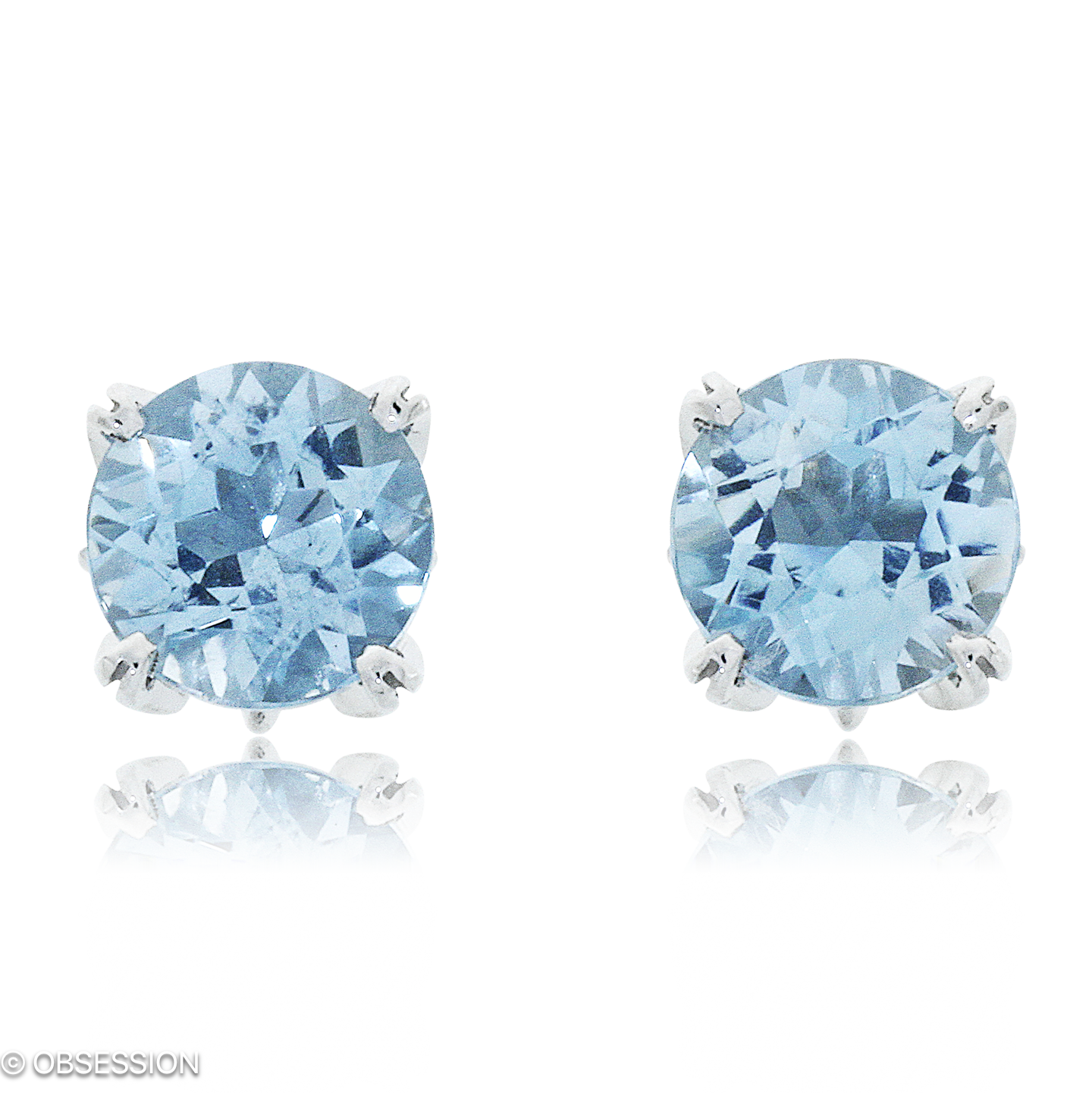 Gremlin-Baby Ohrstecker in Weissgold