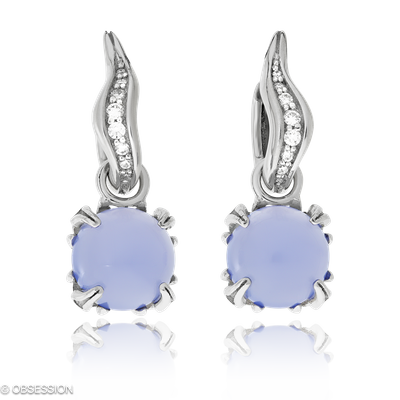 Gremlin Kreole mit Einhänger in Weissgold