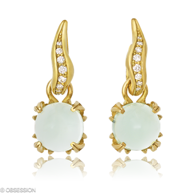 Gremlin Kreole mit Einhänger in Gelbgold