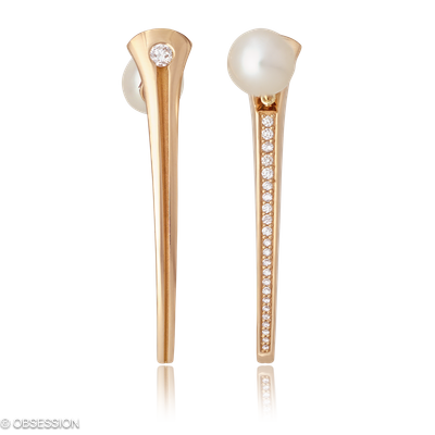 Gremlin Ohrstecker in Rotgold