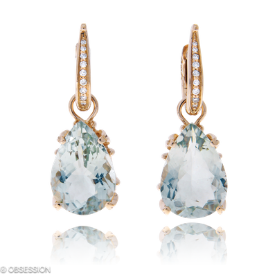 Gremlin Kreole mit Einhänger in Rotgold