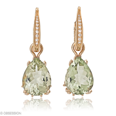 Gremlin Kreole mit Einhänger in Rotgold