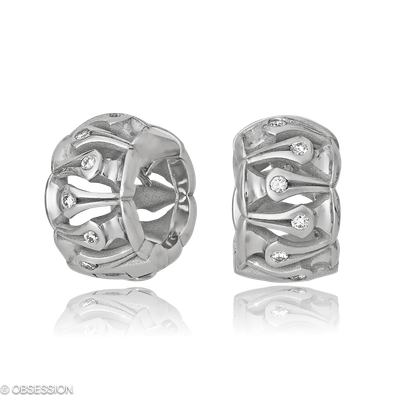 Kreole Gremlin in Weissgold mit 12 Brillant FG, vs1-vs2