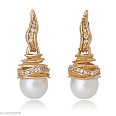 Himalaja Kreole mit Einhänger in Rotgold