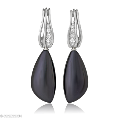 Himalaja Ohrclip in Weissgold