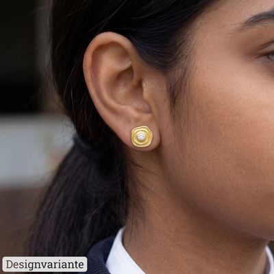 Ohrstecker Himalaja in Weissgold mit 2 Brillant FG, vs1-vs2