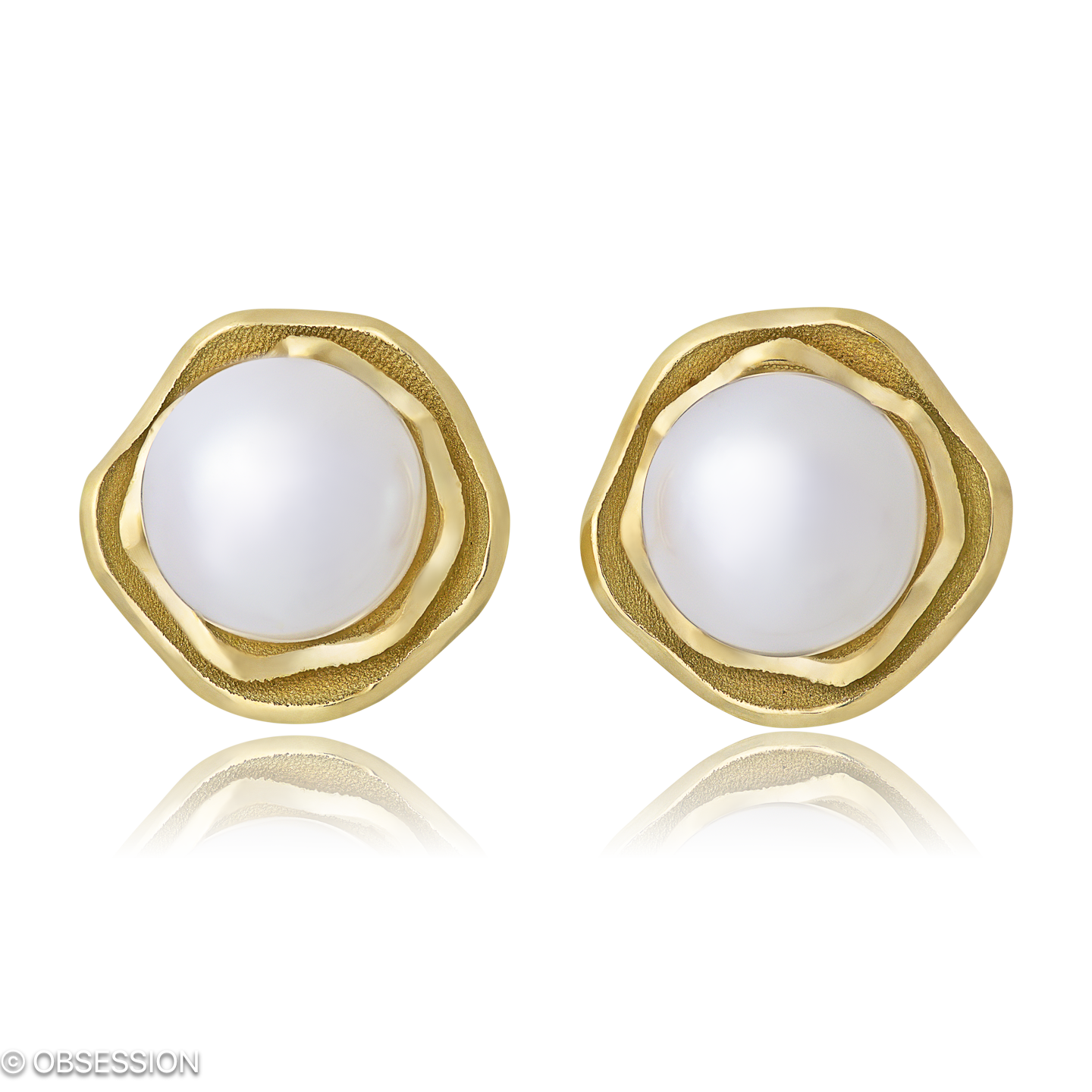 Himalaja Ohrstecker in Gelbgold