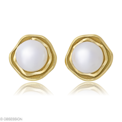 Himalaja Ohrstecker in Gelbgold