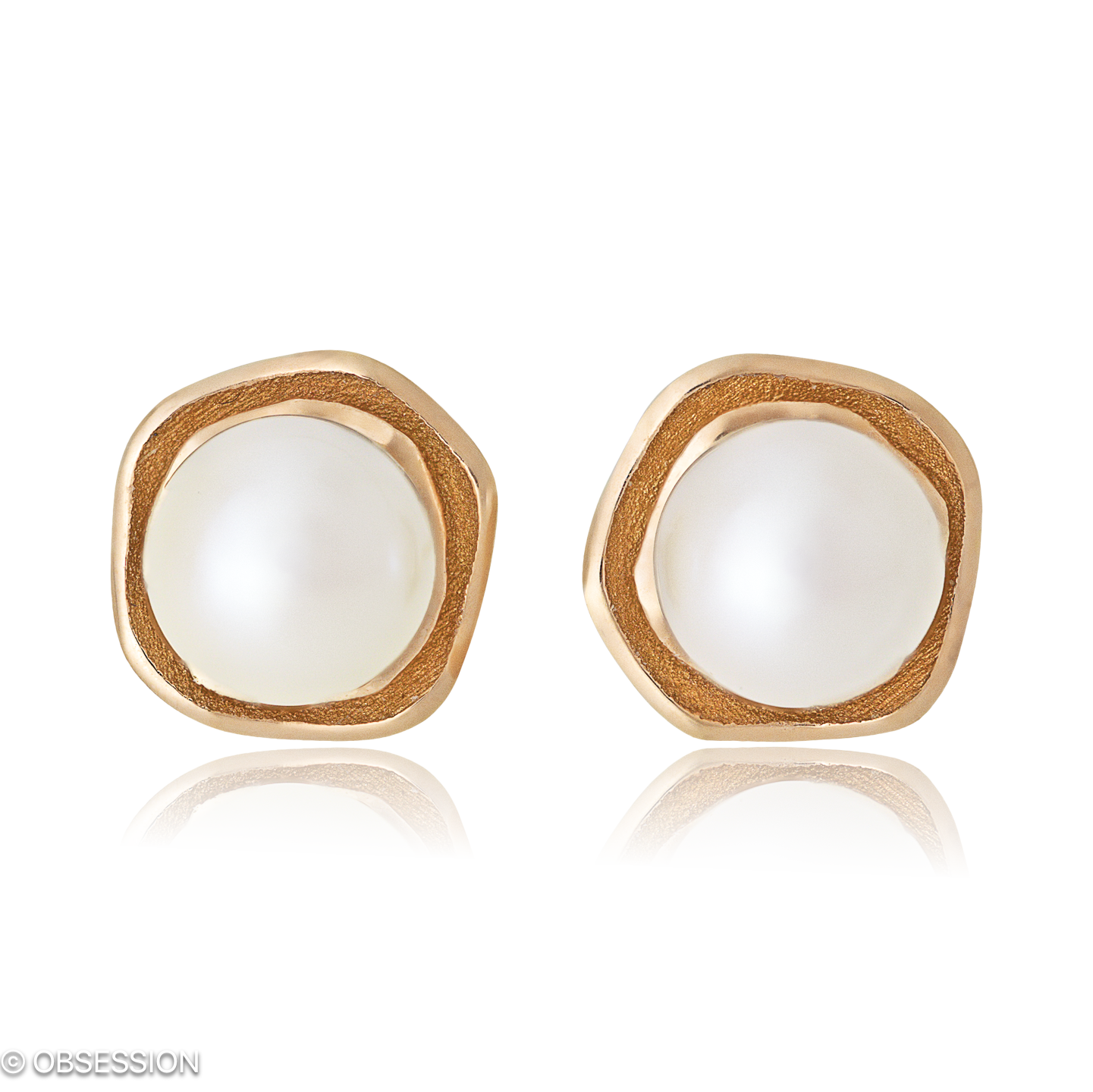 Himalaja Ohrstecker in Rotgold