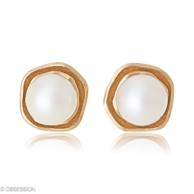 Himalaja Ohrstecker in Rotgold